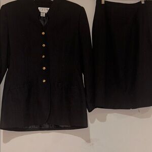 Elegant Black Skirt Set